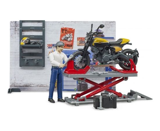 BRUDER motorcycle service with Scrambler Ducati Full Throttle, 62102