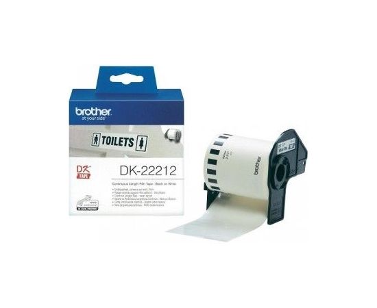 BROTHER DK22212 WHITE FILM TAPE 62MM