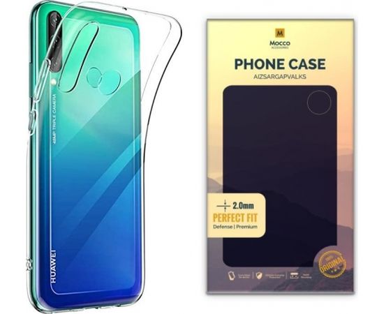 Mocco Original Clear Case 2mm Aizmugurējais Silikona Apvalks Priekš Huawei P40 Lite E Caurspīdīgs (EU Blister)