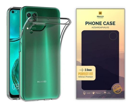 Mocco Original Clear Case 2mm Силиконовый чехол для Huawei P40 Lite Прозрачный (EU Blister)