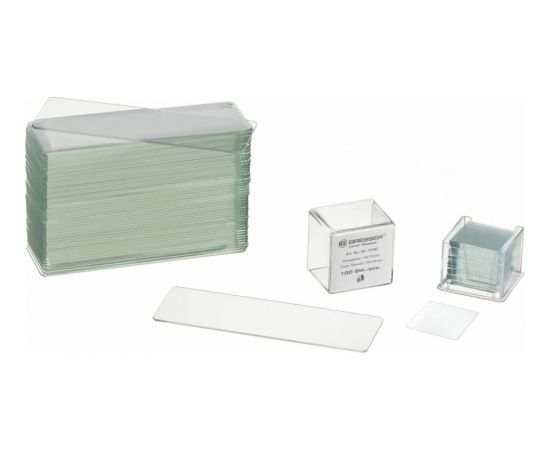 Bresser nosedzošie/tukši stikla slaidi 50/100 gab. Mikroskopi