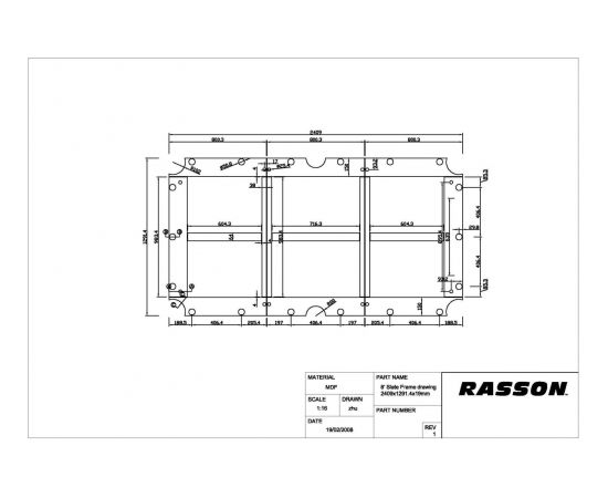 Akmens plāksne Rasson 8ft