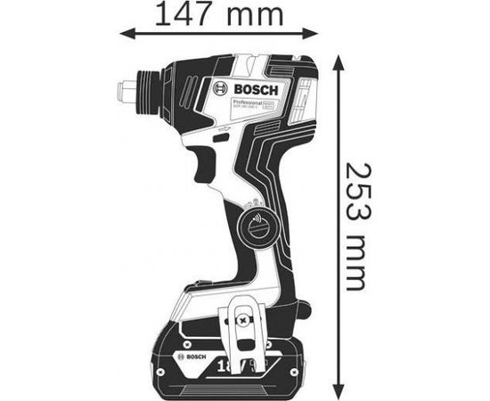 Bosch Triecienatslēga GDX 18V-200 C, SOLO