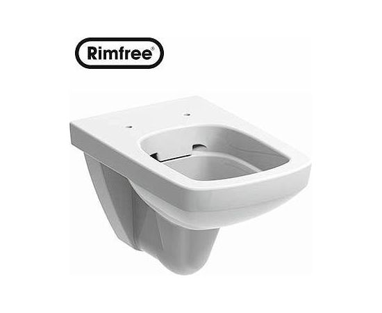 Kolo Nova Pro pie sienas piestiprināms WC  s Rimfree, taisnstūrveida, 53cm