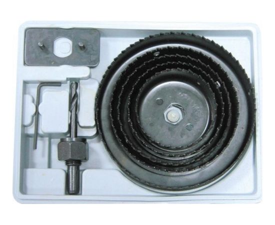 Kroņurbju kompl. kastē 64-76-89-102-127mm