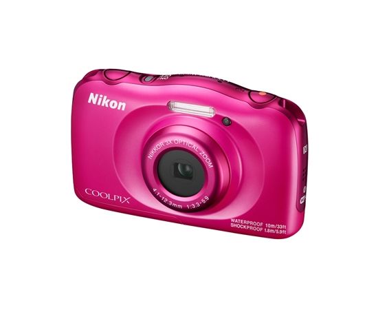 Nikon COOLPIX W100 Backpack kit Compact camera, 13.2 MP, Optical zoom 3 x, Digital zoom 2 x, ISO 1600, Display diagonal 6.86 cm, Wi-Fi, Focus 0.05m - ∞, Video recording, Lithium-Ion (Li-Ion), Pink
