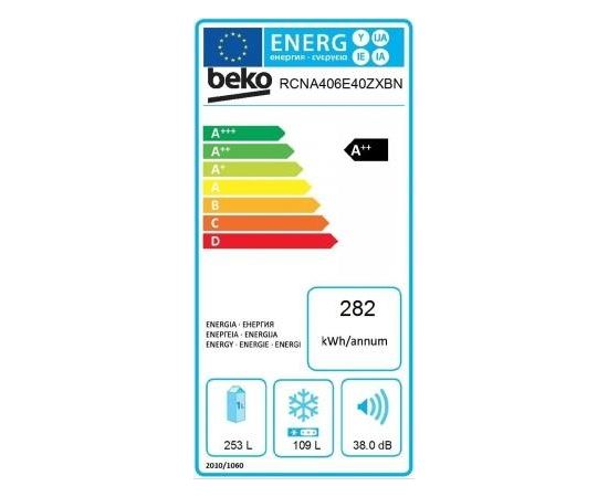 Beko RCNA406E40ZXBN ledusskapis 202.5cm NeoFrost™, Everfresh+, Inox