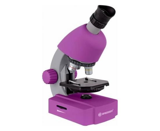 Bresser Junior 40x-640x микроскоп c телефонный адаптер (фиолетовый)