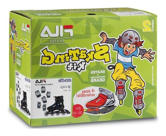 Fila J-One Combo 2Set BlackRed 32 (010617160) Роликовые коньки