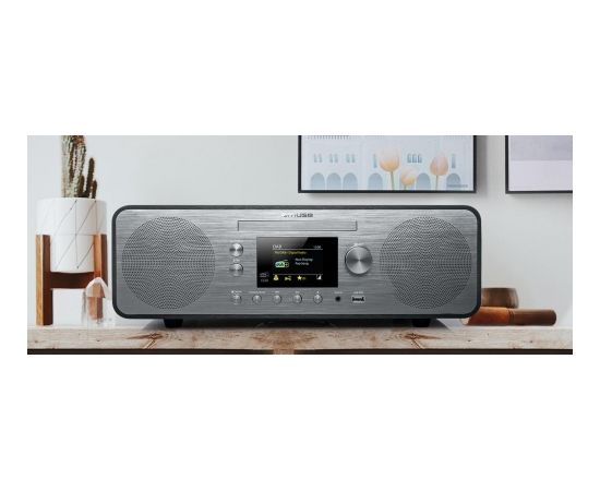 Muse Radio M-885 DBT USB port, FM radio, Grey, CD player, Bluetooth, 80 W