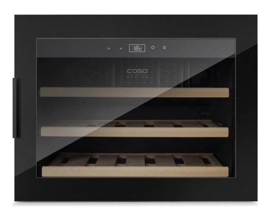 Caso Wine cooler WineSafe 18 EB  Showcase, Bottles capacity 18, Cooling type COMPRESSOR TECHNOLOGY, Black