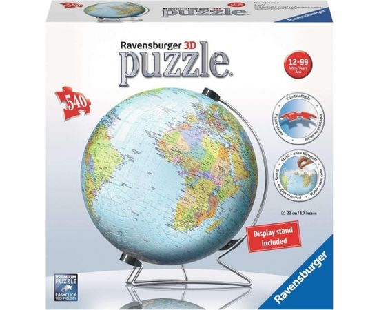 Ravensburger Art.12436  Puzzleball metallic globus 550