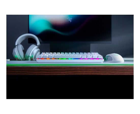 Razer Huntsman Mini, Gaming keyboard, RGB LED light, US, Mercury White, Wired