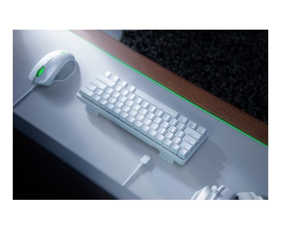 Razer Huntsman Mini, Gaming keyboard, RGB LED light, US, Mercury White, Wired