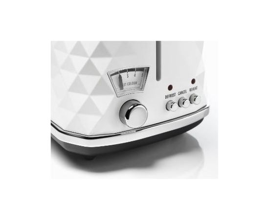 Delonghi CTJ2103W Brillante 900W Crum tray, Defrost, White tosteris