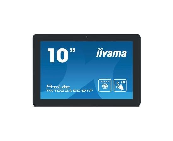 Iiyama 10,1", Android, PoE, PCAP, Touch, 1280x800, Speakers, HDMI-Out, 385 cd/m², 1000:1, 25ms, Android OS v8.1 / TW1023ASC-B1P