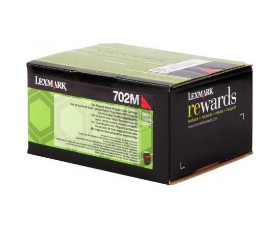 Lexmark toner cartridge return magenta (70C20M0, 702M)