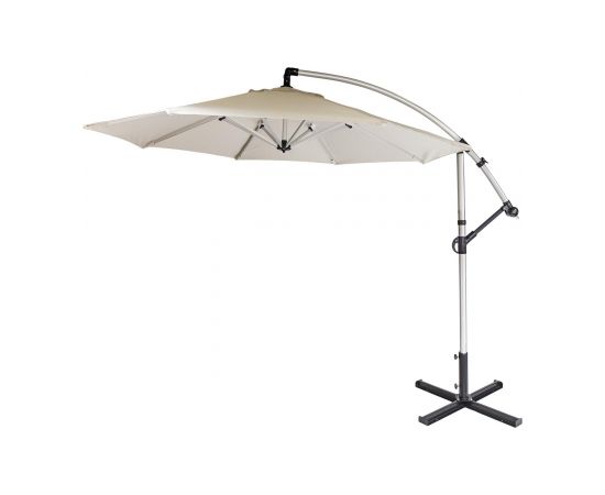 Зонт от солнца CAPRI D3м, H240/280см, ножка: алюминий, покрытие: ткань полиэстер, цвет: бежевый