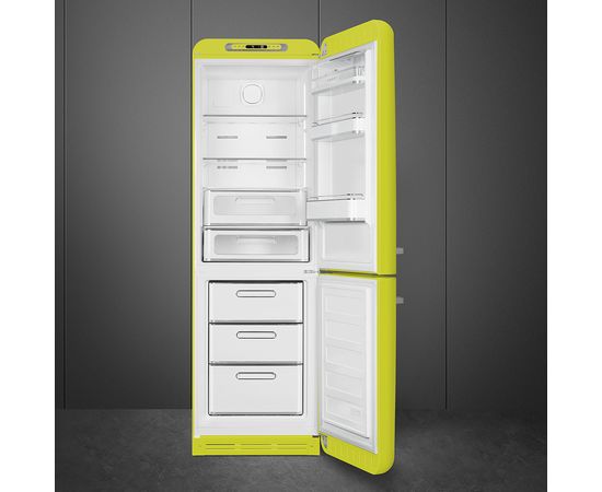 SMEG FAB32RLI3 50's Style 197cm A+++ Ledusskapis Lime green