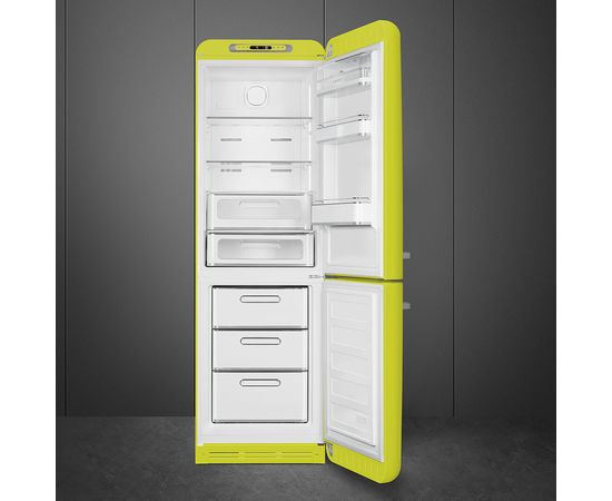 SMEG FAB32RLI3 50's Style 197cm A+++ Ledusskapis Lime green