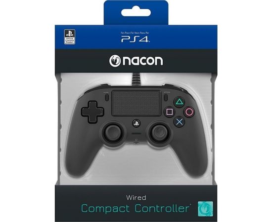 Nacon Compact Controller Wired - Black (PS4)