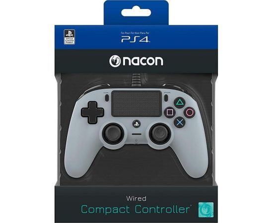 Nacon Compact Controller Wired - Grey (PS4)