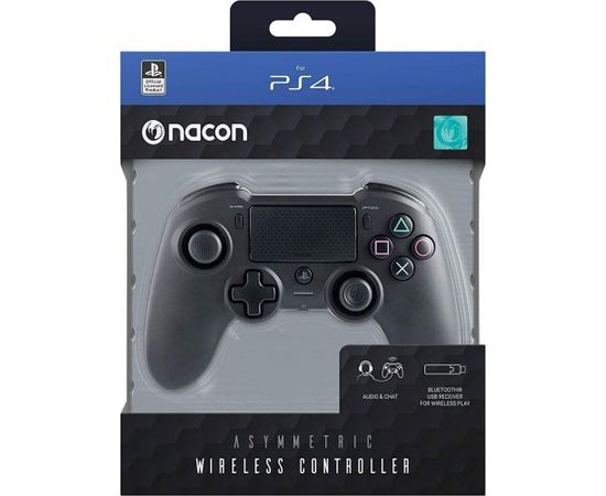 Nacon Asymmetric Wireless Controller - Black (PS4)