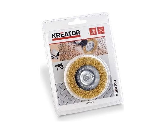 Diskveida birste Ø75mm, misiņa sari Kreator