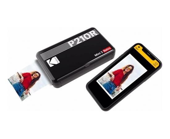 Kodak photo printer Mini 2 Plus Retro, black