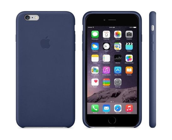 Apple iPhone 6+/6S+ leather cover MKXD2ZM/A Midnight blue