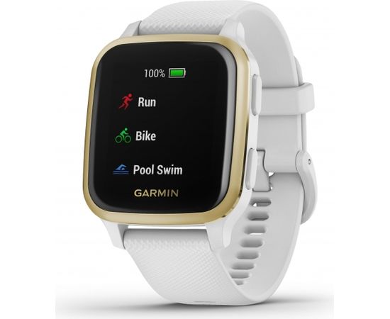 Garmin Venu Sq, white/light gold