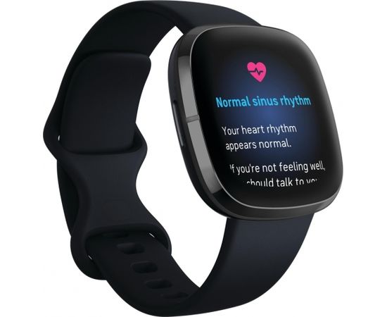 Fitbit Sense, carbon/graphite stainless steel