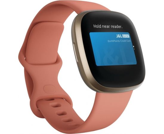 Fitbit Versa 3, pink clay/soft gold aluminium Smart-Watch Умные часы