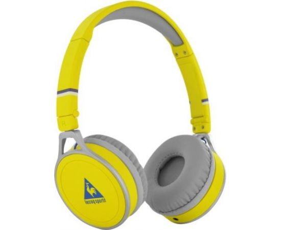 le coq sportif LCSCOREHSJ On-Ear Stereo Headphones with Microphone (yellow)