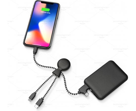Unknown xoopar XP61085 power bank &amp; charging cable (black)