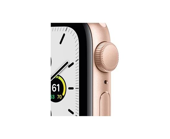 Apple Watch SE GPS, 44mm Gold Aluminium Case with Pink Sand Sport Band - Regular