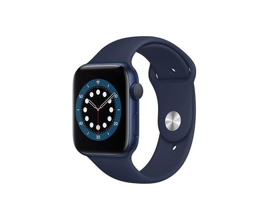 Apple Watch Series 6 GPS, 40mm Blue Aluminium Case with Deep Navy Sport Band - Regular