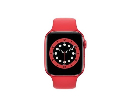 Apple Watch Series 6 GPS, 44mm PRODUCT (RED) Aluminium Case with Sport Band - Regular