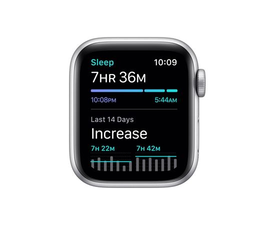 Apple Watch SE GPS, 40mm Silver Aluminium Case with White Sport Band - Regular