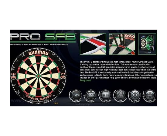 Sizal dartboard WINMAU PRO SFB