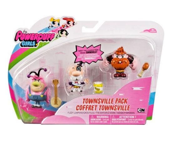 POWER PUFF GIRLS figures set Townsville Doll, 3vnt, 6034211
