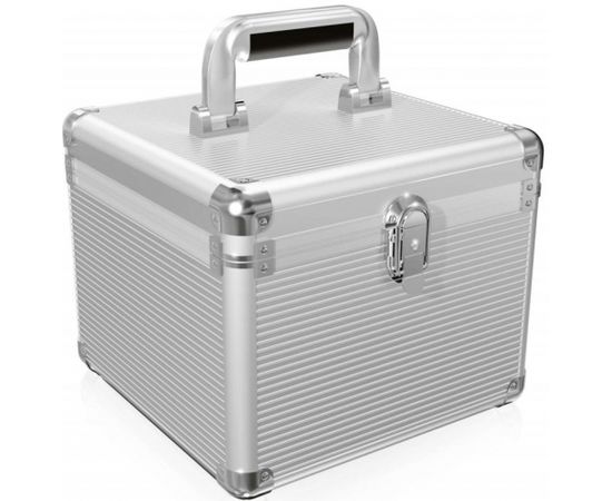 Raidsonic Icy Box Aluminium suitcase for 2.5'' und 3.5'' HDDs, Silver