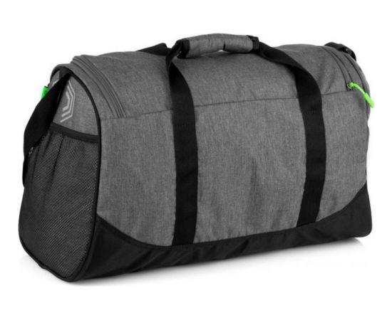 Spokey PIRX Sports bag, 35 litres, Comfortable handles and shoulder strap, Grey, Waterproof polyester
