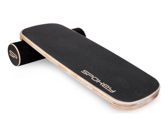 Spokey TRICKBOARD Balansēšanas dēlis , Anti-slip coating, Black/brown, Wood