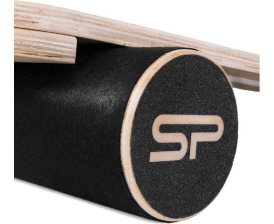 Spokey TRICKBOARD Balansēšanas dēlis , Anti-slip coating, Black/brown, Wood