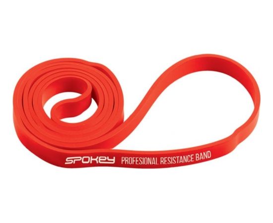 Spokey POWER II Rubber resistance band, 15-23 kg (medium), Red