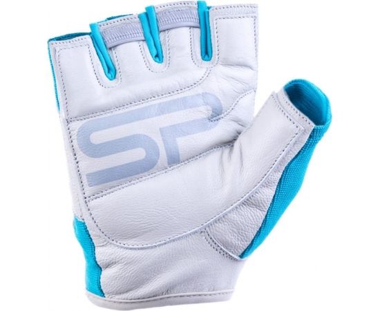 Spokey ZOE II Fitness gloves, M (18-19 cm), Grey/Turquoise
