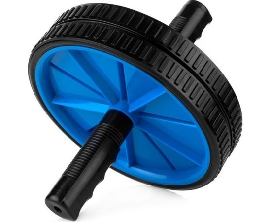 Spokey TWIN II Double roller, Blue/black, Plastic/steel