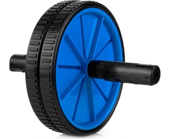 Spokey TWIN II Double roller, Blue/black, Plastic/steel