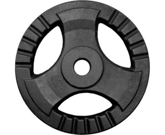 Spokey SINIS DRIVE Weight plate, 19 x 2.5 cm (hole diameter: 2.85 cm), 2.5 kg, Black, Cast iron